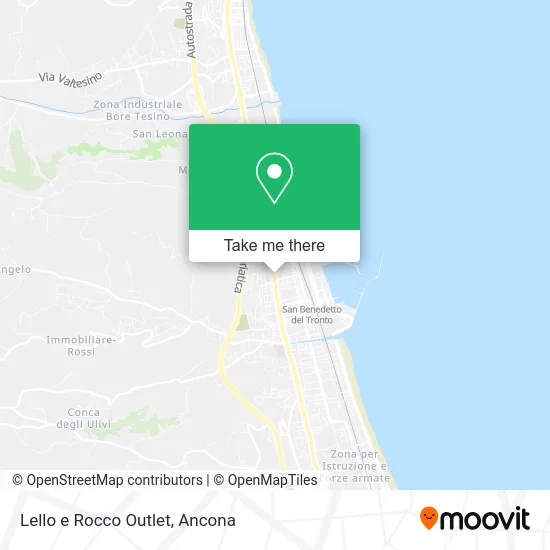 Lello and Rocco Outlet map