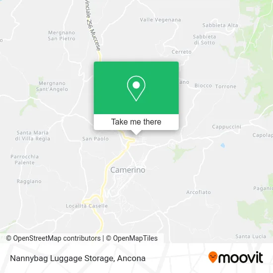 Nannybag Luggage Storage map