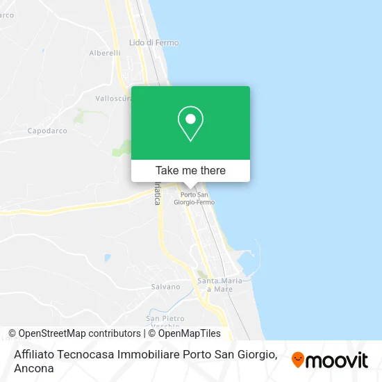 Affiliato Tecnocasa Immobiliare Porto San Giorgio map