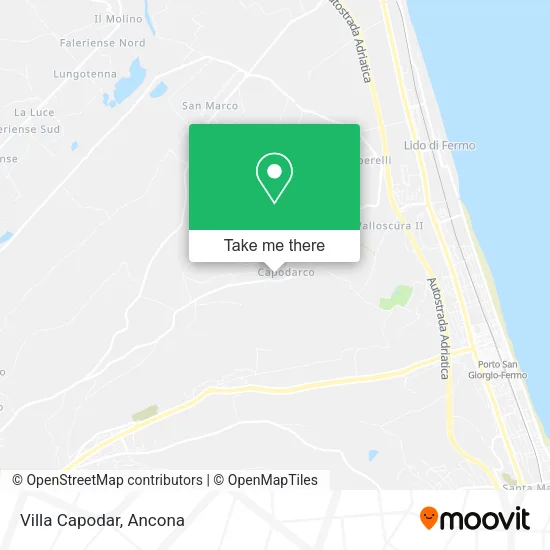 Villa Capodar map