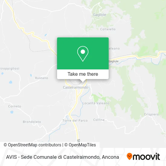 AVIS - Sede Comunale di Castelraimondo map