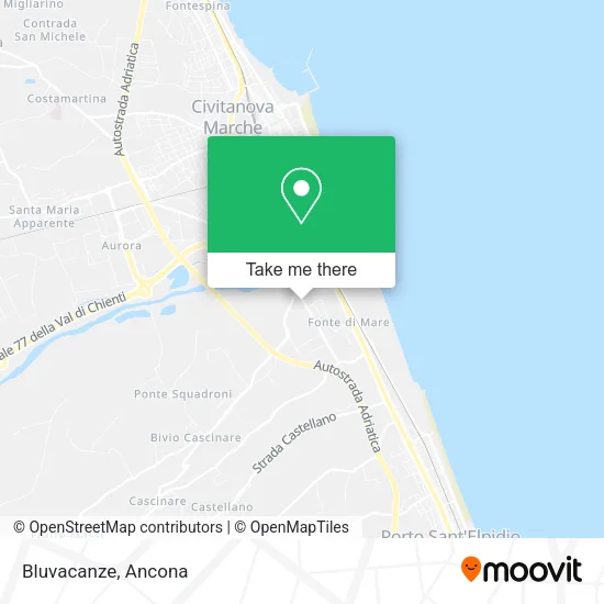 Bluvacanze map