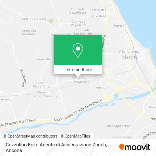 Enzo Cozzolino Zurich Insurance Agent map