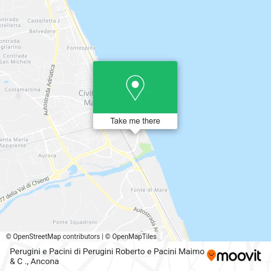 Perugini e Pacini di Perugini Roberto e Pacini Maimo & C . map