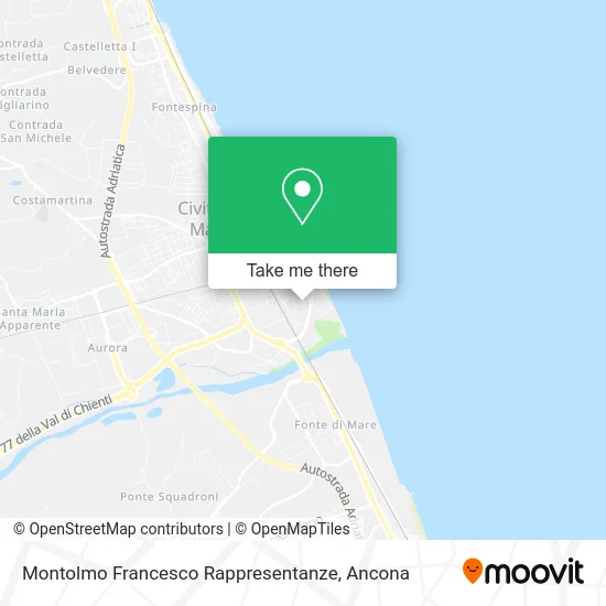 Montolmo Francesco Rappresentanze map