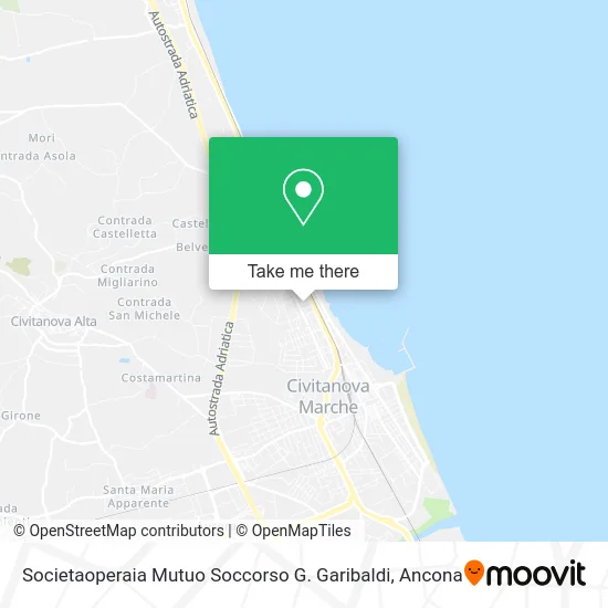 Societaoperaia Mutuo Soccorso G. Garibaldi map