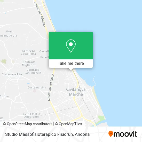 Physiotherapy Studio Fisiorun map