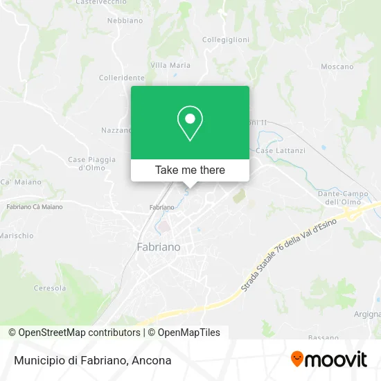 Municipio di Fabriano map