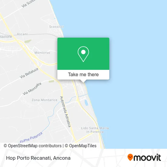 Hop Porto Recanati map