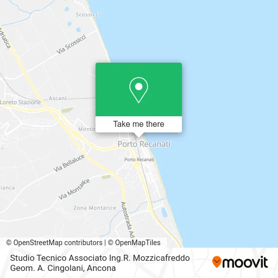 Associated Technical Studio Eng. R. Mozzicafreddo Geom. A. Cingolani map