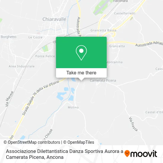 Associazione Dilettantistica Danza Sportiva Aurora a Camerata Picena map
