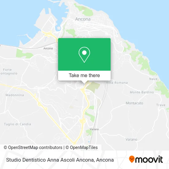 Studio Dentistico Anna Ascoli Ancona map
