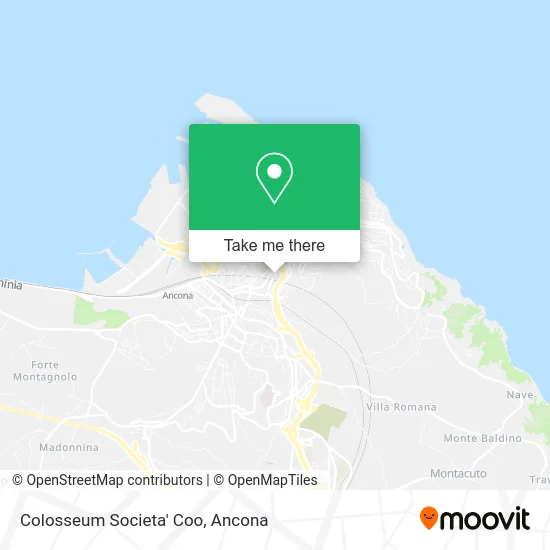 Colosseum Societa' Coo map