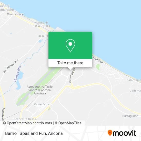 Barrio Tapas and Fun map