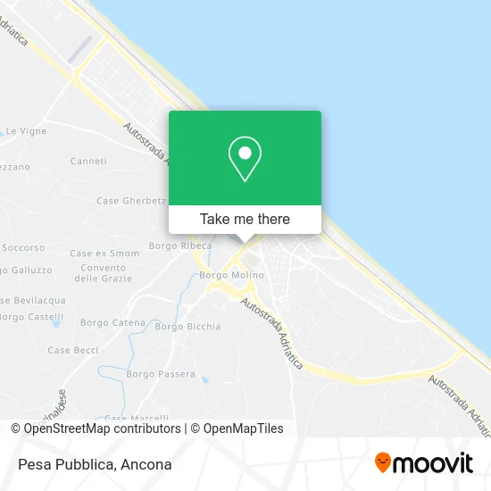 Pesa Pubblica map