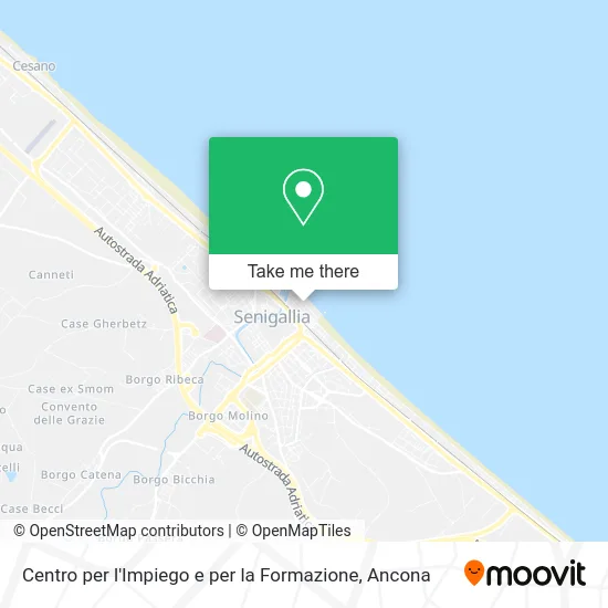 Centro per l'Impiego e per la Formazione map