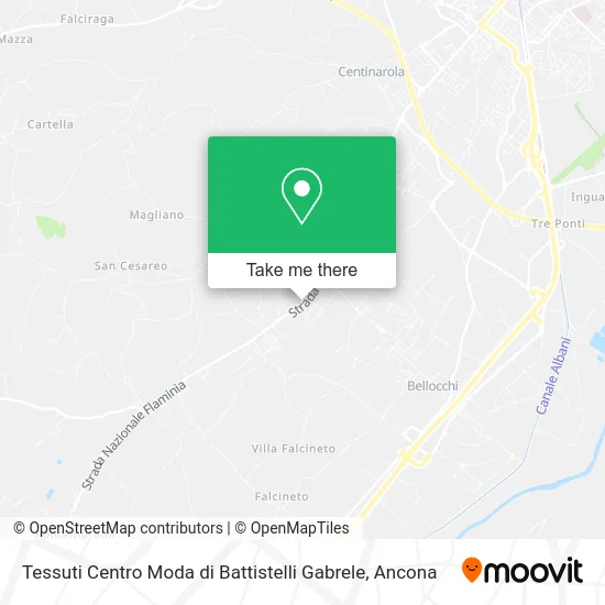 Tessuti Fashion Center by Battistelli Gabrele map