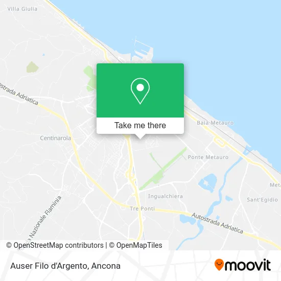 Auser Filo d'Argento map