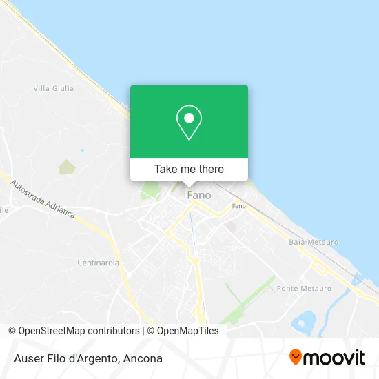Auser Filo d'Argento map