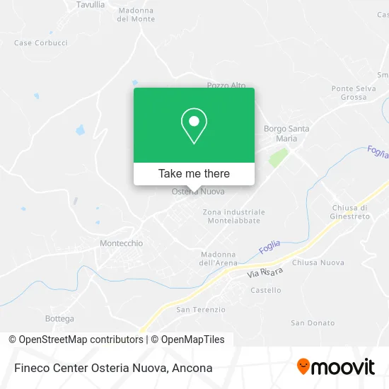 Fineco Center Osteria Nuova map