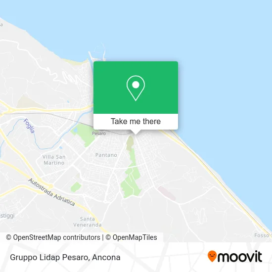 Gruppo Lidap Pesaro map