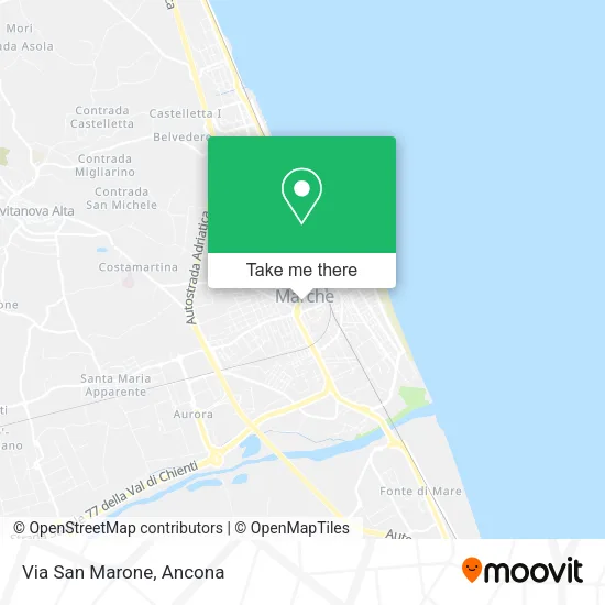 Via San Marone map
