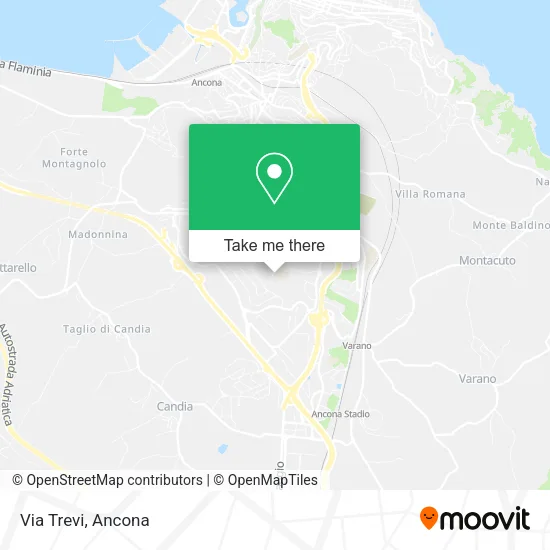 Via Trevi map