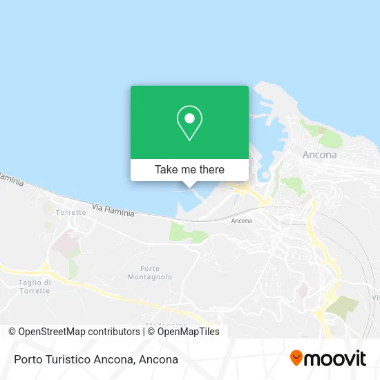 Porto Turistico Ancona map