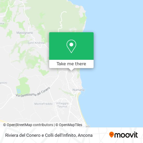 Riviera del Conero e Colli dell'Infinito map