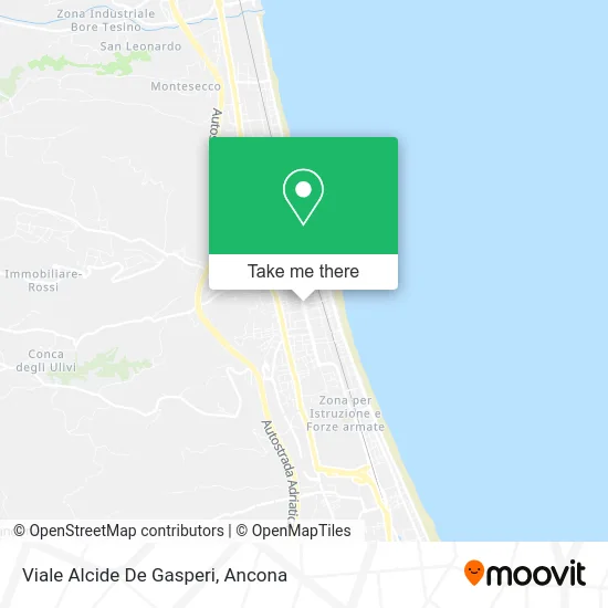 Alcide De Gasperi Avenue map