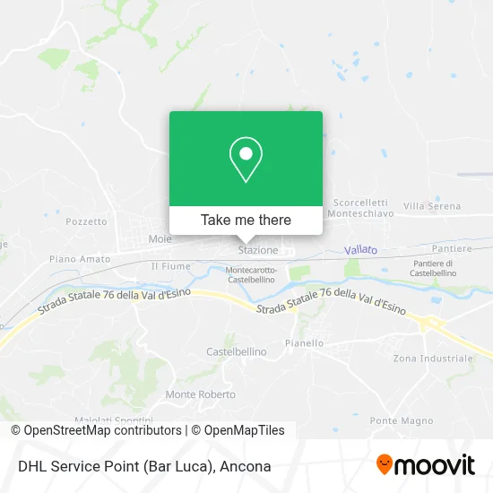 DHL Service Point (Bar Luca) map