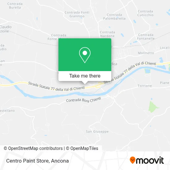 Centro Paint Store map