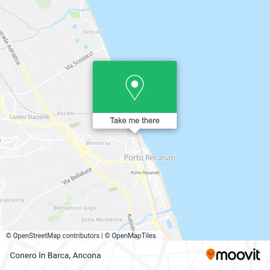 Conero In Barca map
