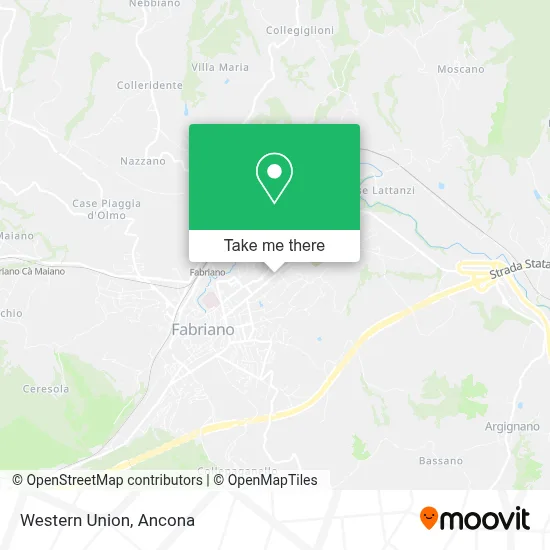 Western Union map
