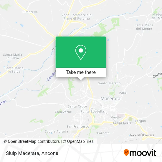Siulp Macerata map