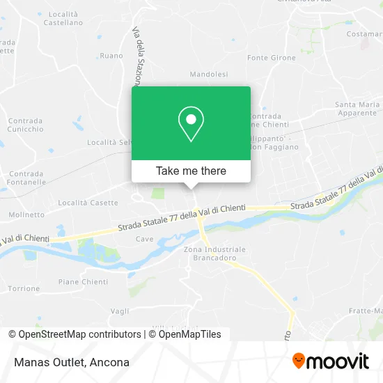 Manas Outlet map