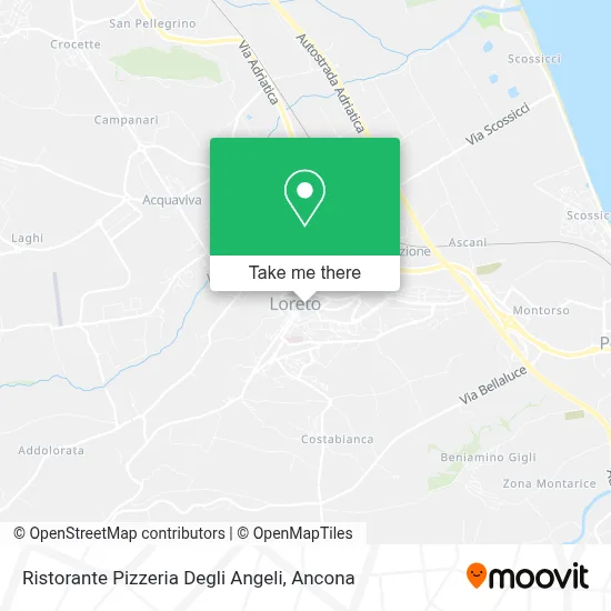Ristorante Pizzeria Degli Angeli map