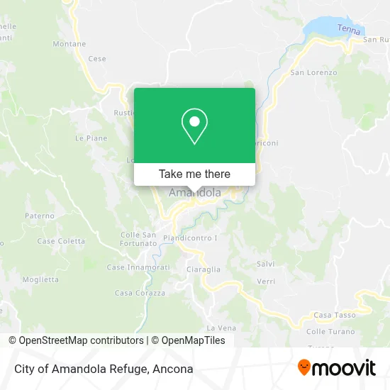 City of Amandola Refuge map