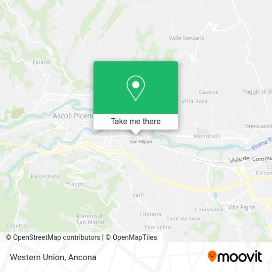 Western Union map