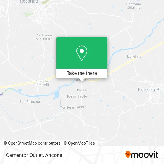 Cementor Outlet map