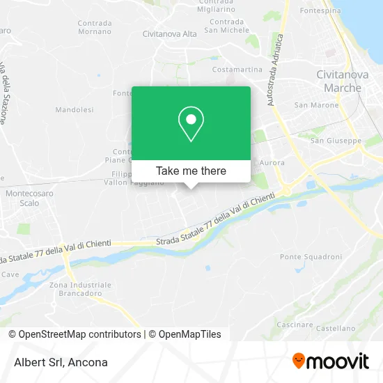 Albert Srl map
