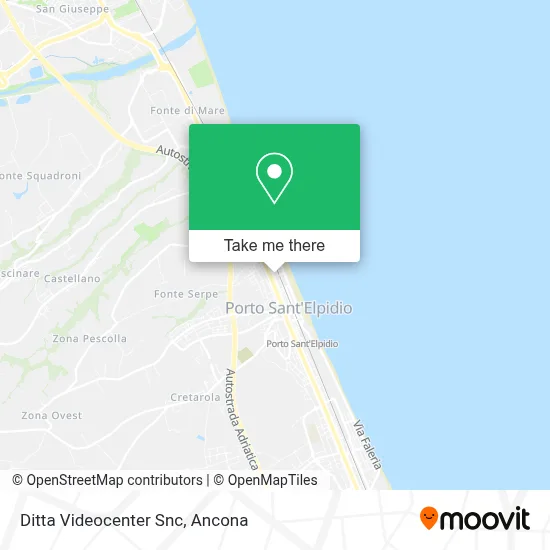 Ditta Videocenter Snc map