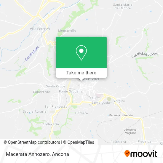 Macerata Annozero map