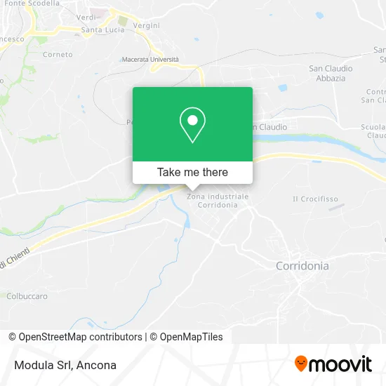 Modula Srl map