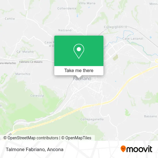 Talmone Fabriano map