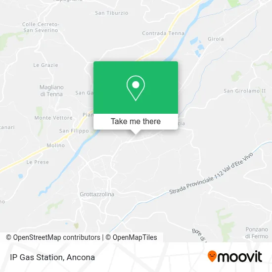 IP Gas Station map