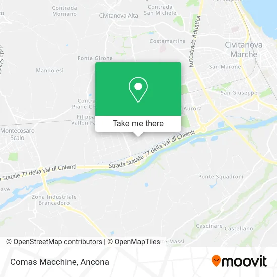 Comas Macchine map