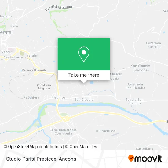 Studio Parisi Presicce map