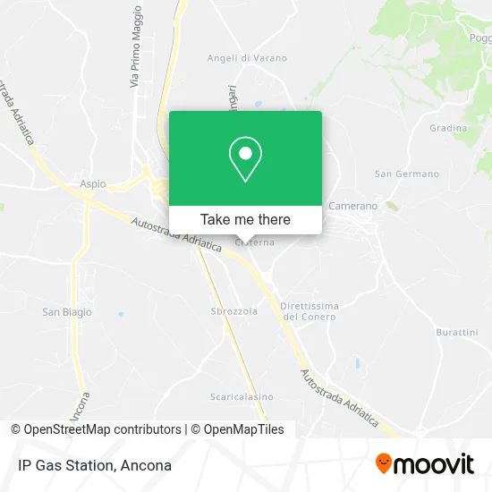 IP Gas Station map