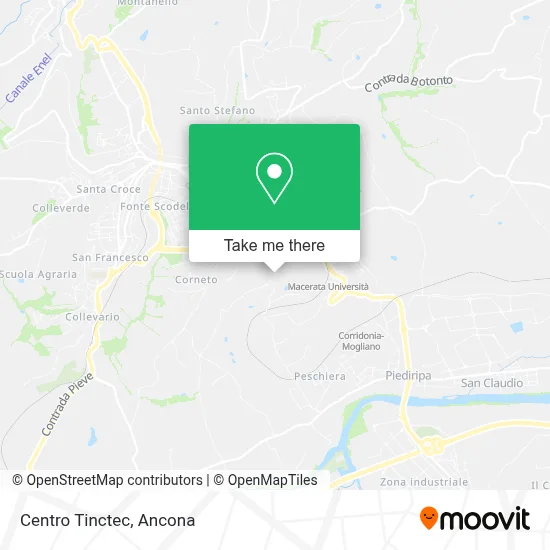 Centro Tinctec map